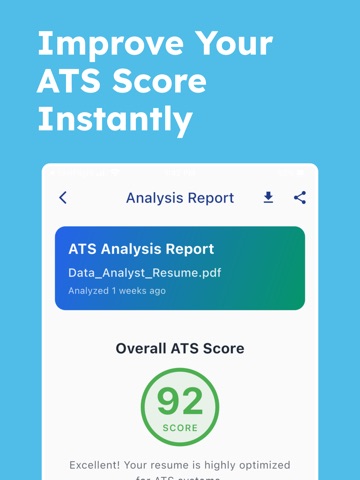 Resume Score iPad screenshot