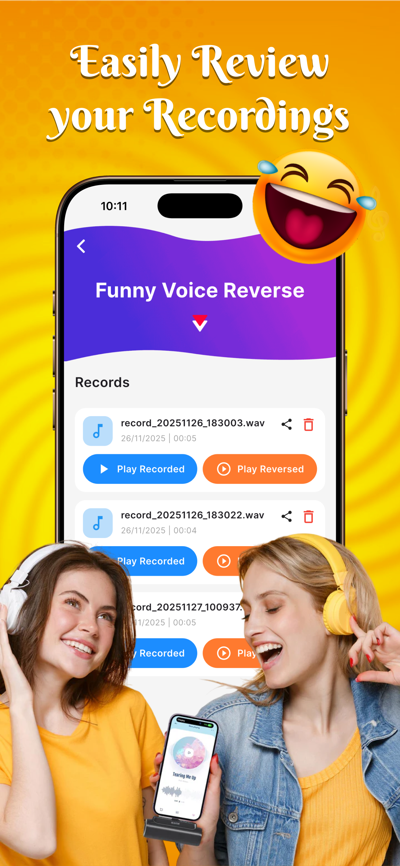 Voice Reverse - Singing & Play screenshot 4