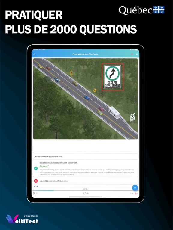 Screenshot #6 pour Examen Théorique SAAQ