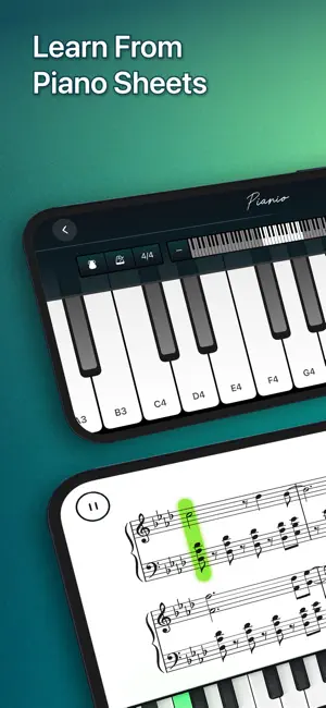Pianio - Learn Piano Keyboard iPhone screenshot 3