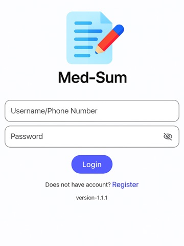 MedSum iPad screenshot