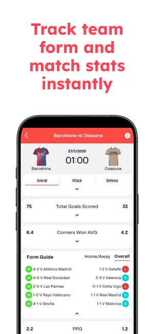 Spanish Football League Assist screenshot 2