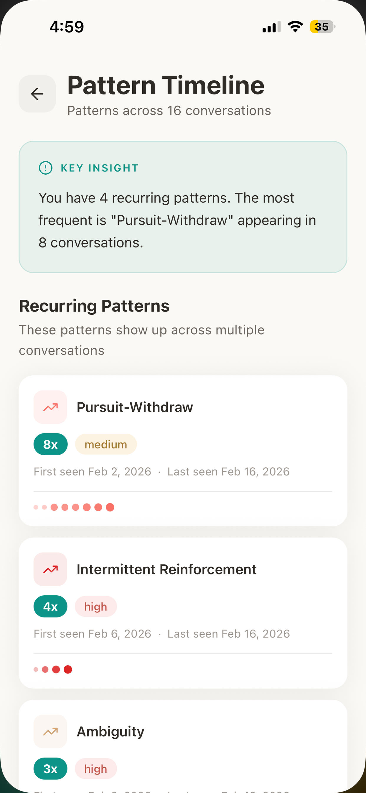 Attune: Relationship Patterns screenshot 3