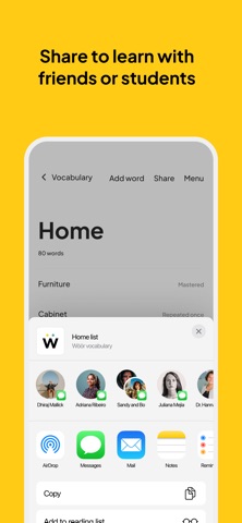 Woor. English vocabulary screenshot