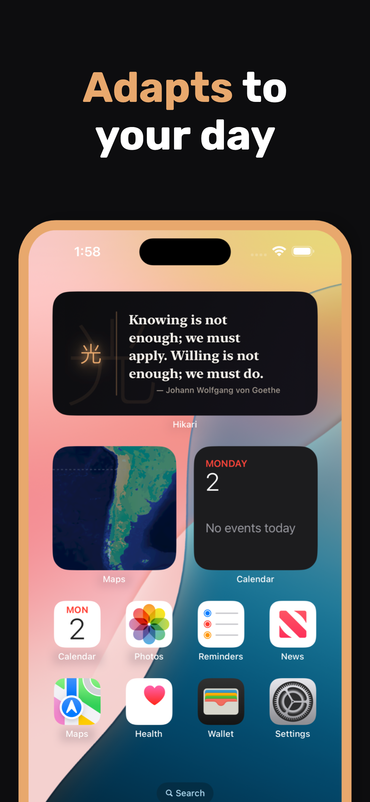 Hikari - Daily Quotes Widget screenshot 3