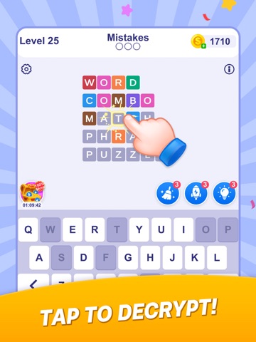 Word Combo:Match Phrase Puzzle iPad screenshot