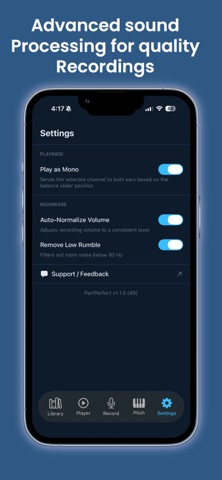 PartPerfect iPhone screenshot