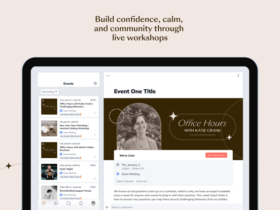 Triplemoon: Parenting iPad screenshot 5 - Health & Fitness app