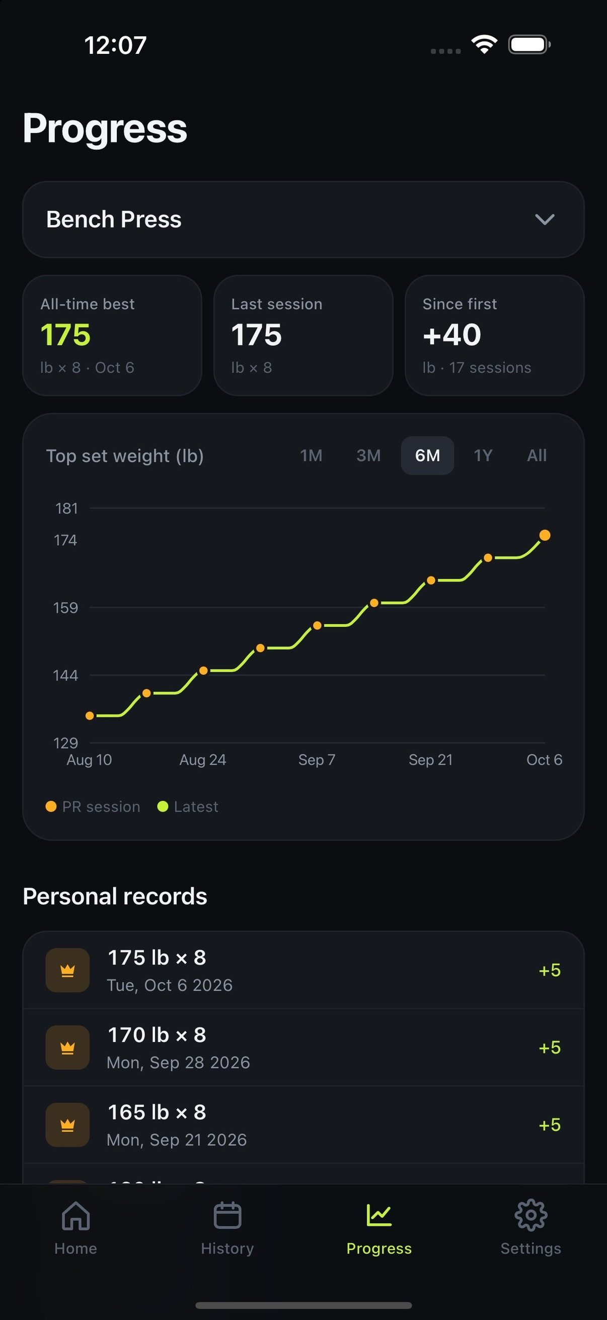 Screenshot 3 of SplitLog: Workout Tracker