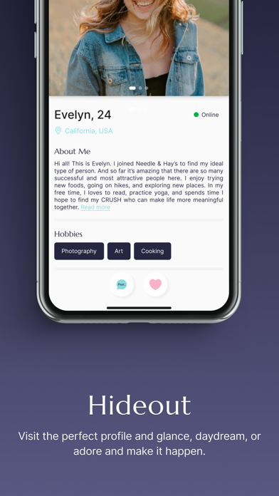 Needles and Hays Dating App Screenshot