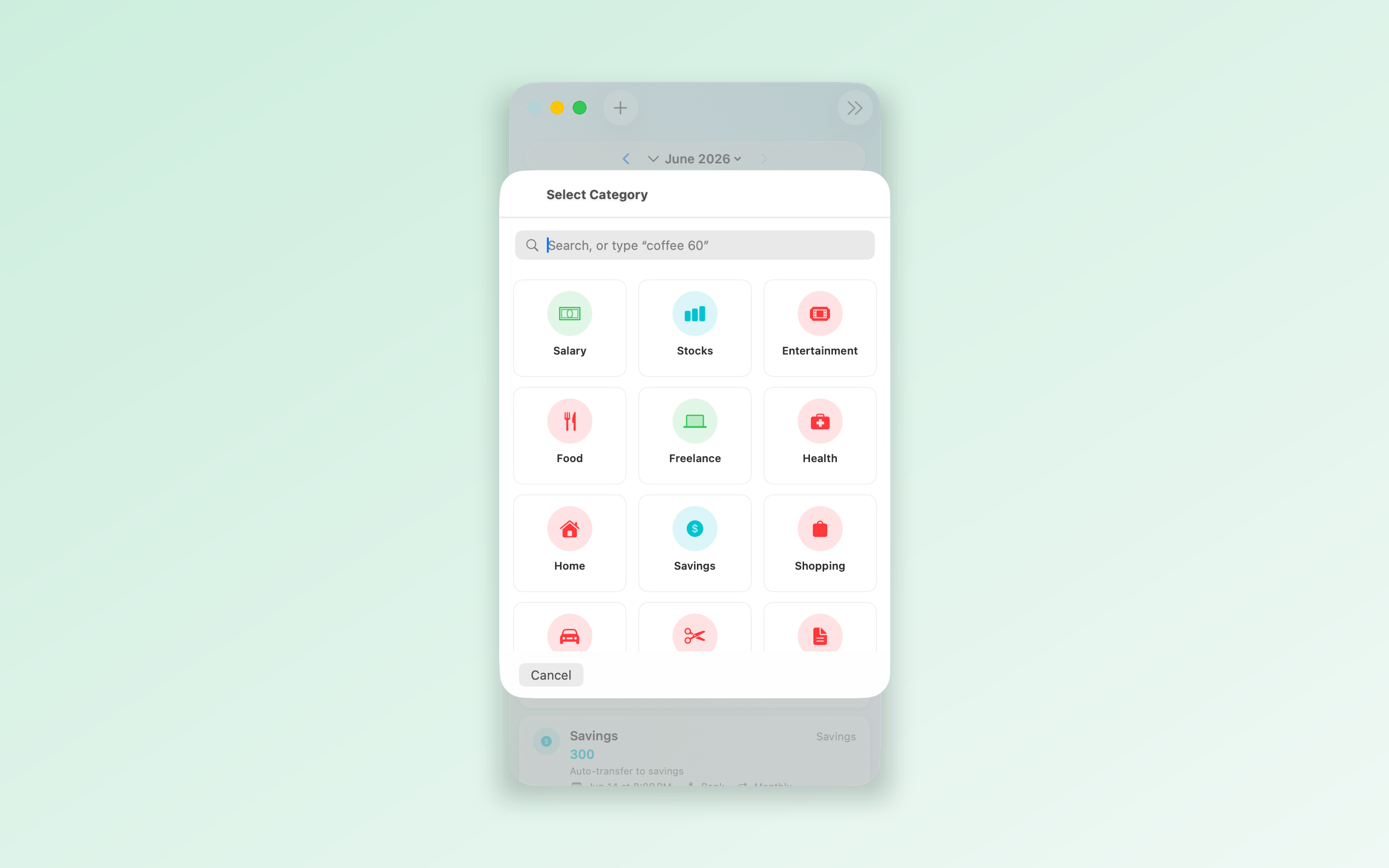 Savings: Income and expense screenshot 27