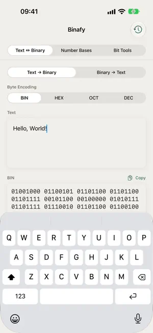 Binafy: Binary Converter screenshot 1