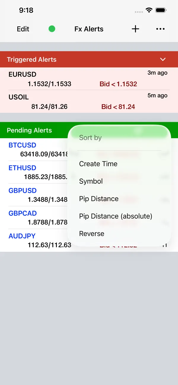 Screenshot #3 pour Forex Price Alerts