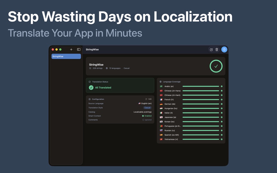 #1. StringWise - App Localization (macOS) De: Kornel Varga