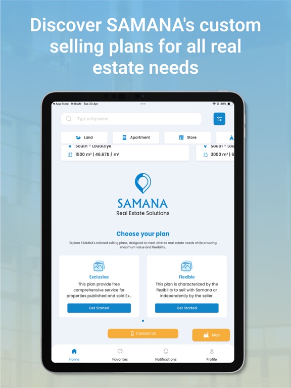 Samana Land iPad screenshot 5 - Business app
