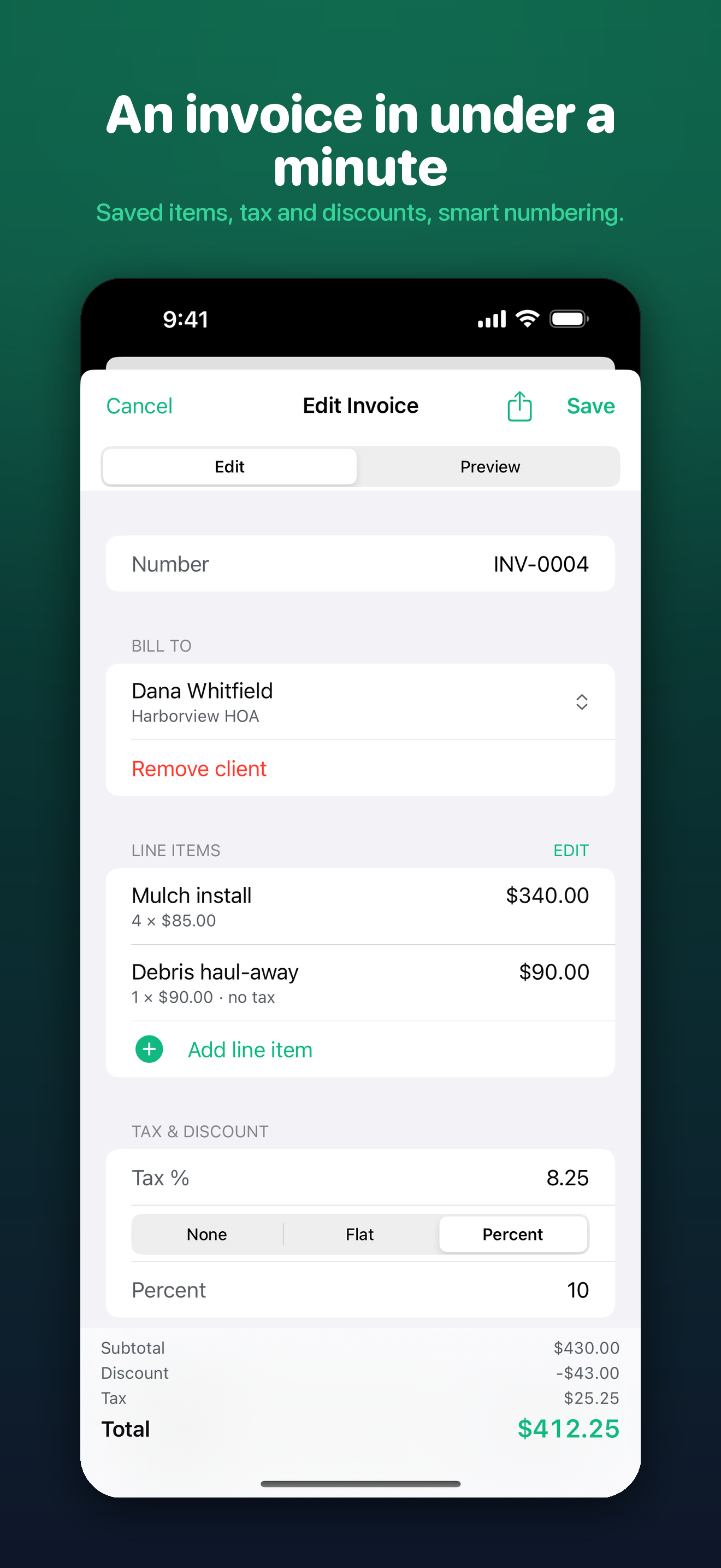 FairInvoice: Invoice Maker screenshot 4