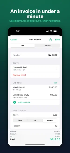 FairInvoice: Invoice Maker screenshot 4