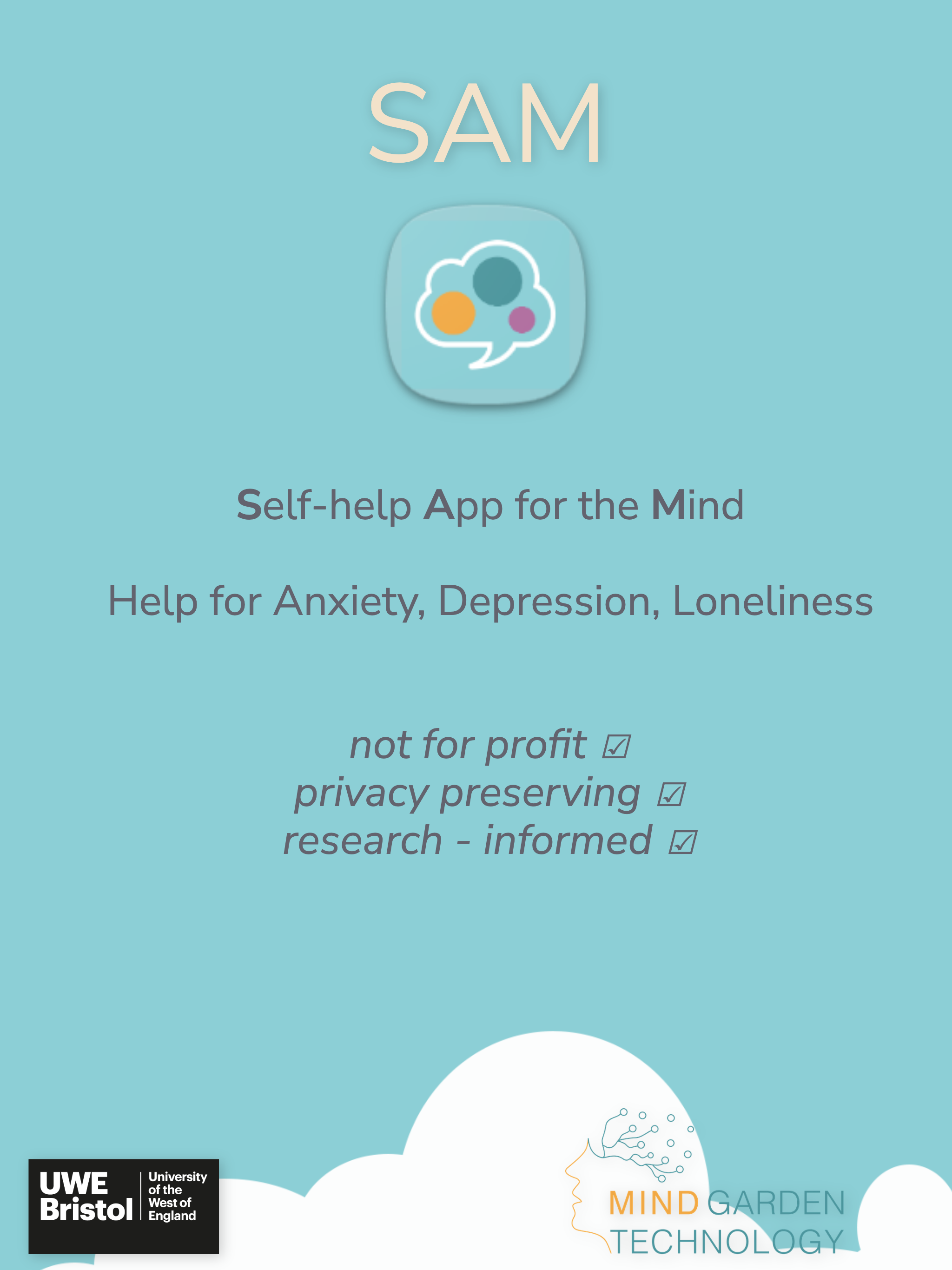 Selfhelp App for the Mind SAM