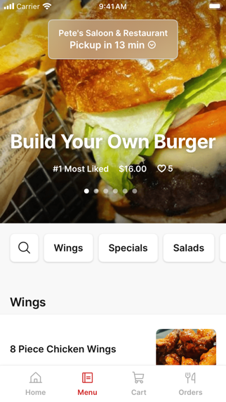 Pete's Saloon iPhone screenshot 2 - Food & Drink app