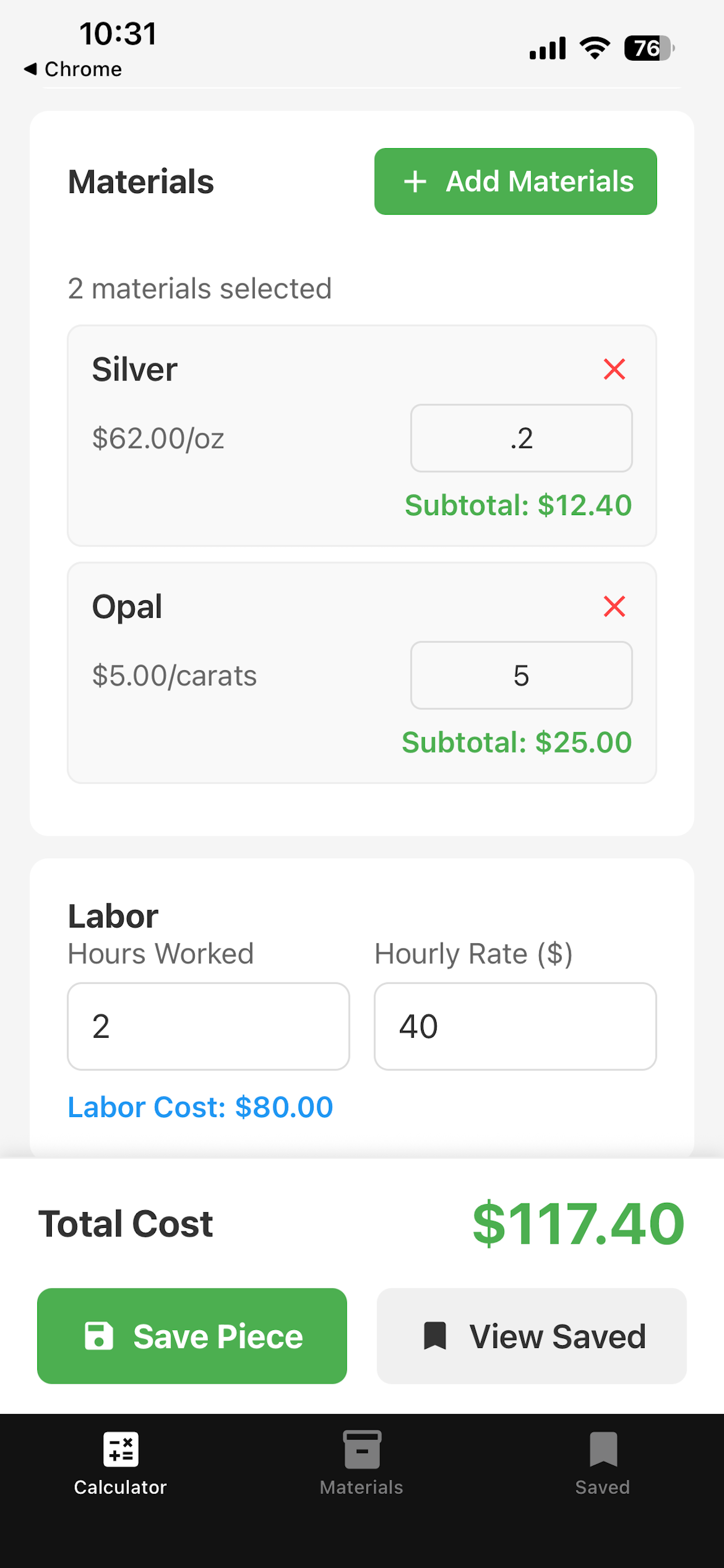 PiecePricer