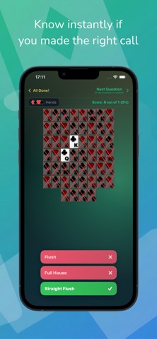 Poker Hands Quiz Screenshot 2 of 5