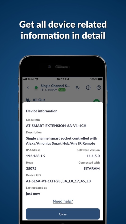 #4. Amonics Smart Hub (iOS) By: Aman Singhal