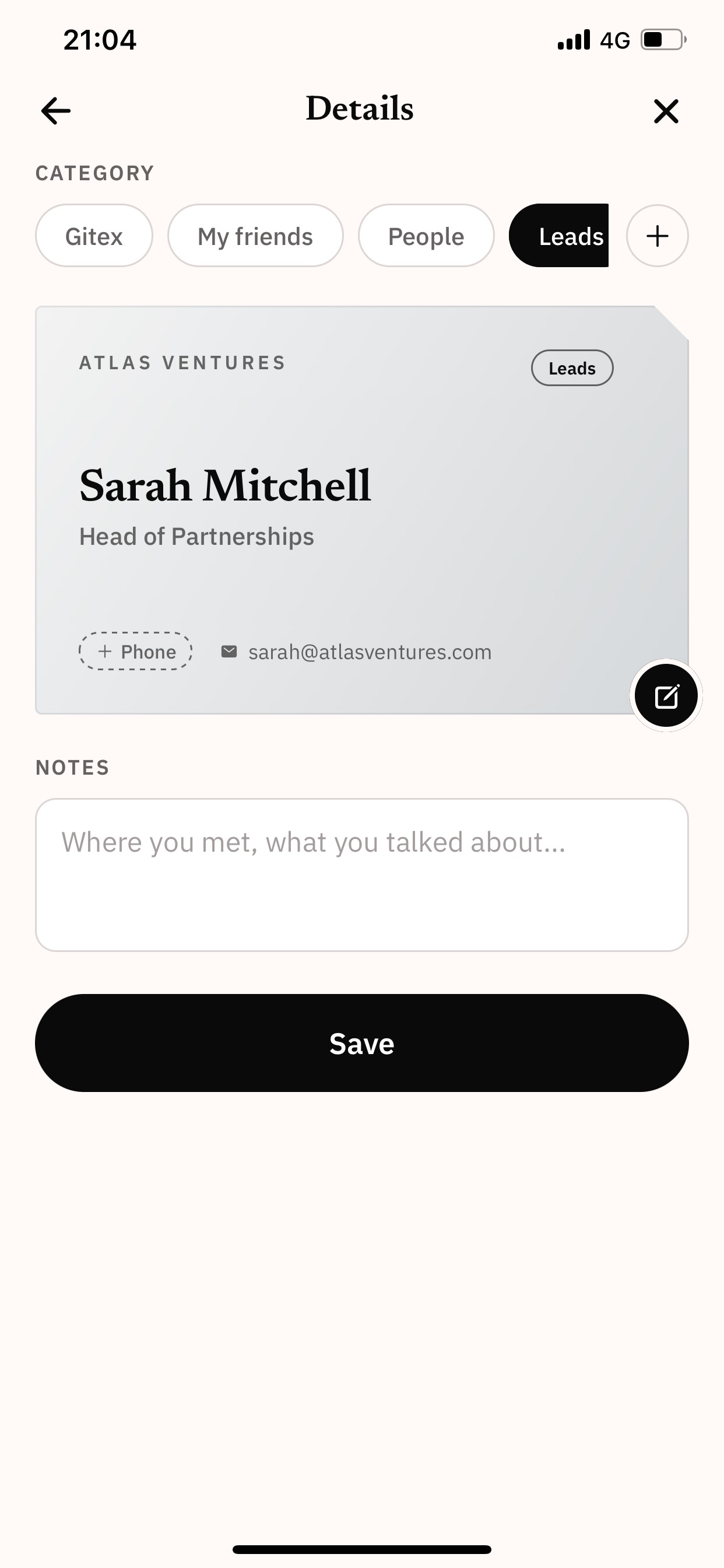 Screenshot 9 of uKeep: Business Card Scanner