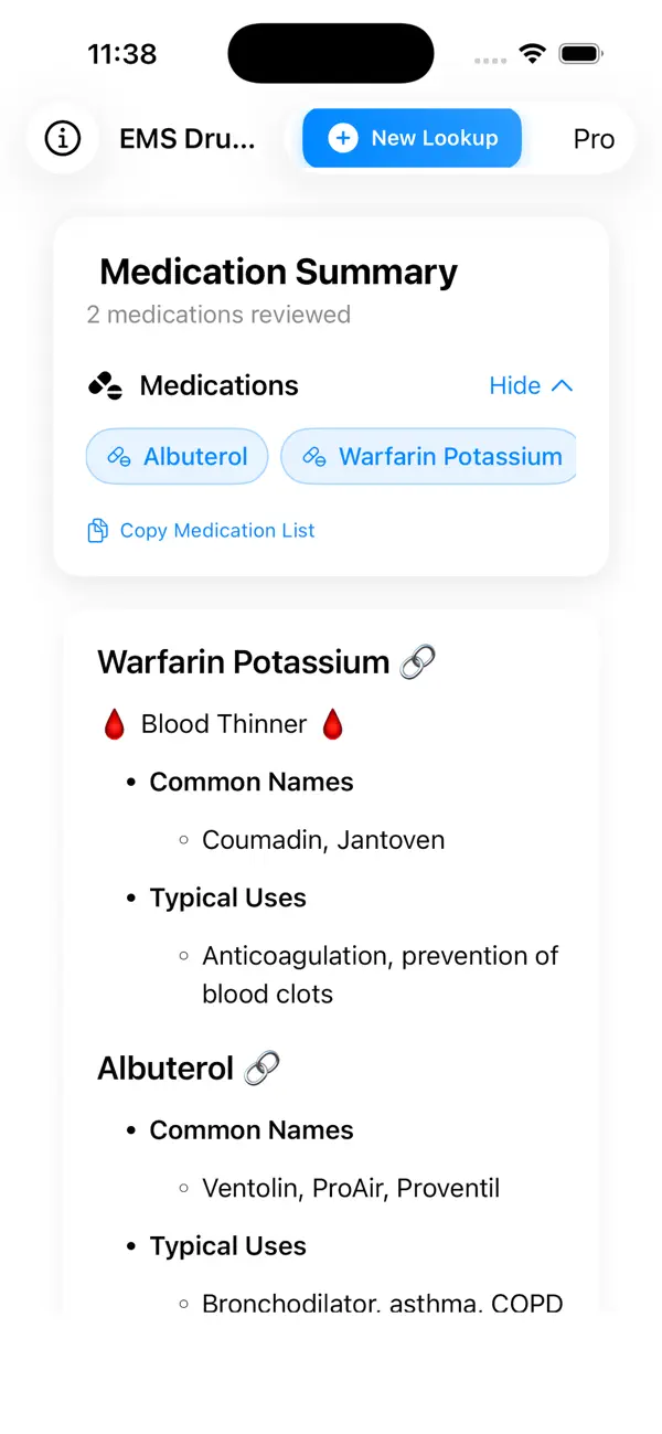 #3. EMS Drug Reference (iOS) Ved: Michael Krebs