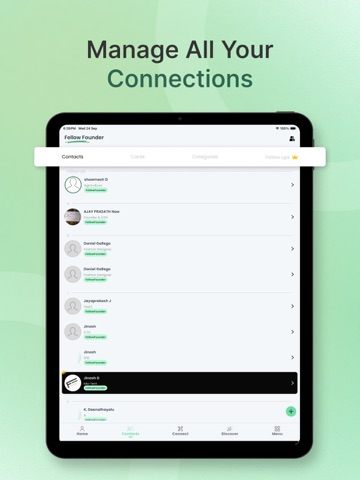 Fellow Founder iPad screenshot