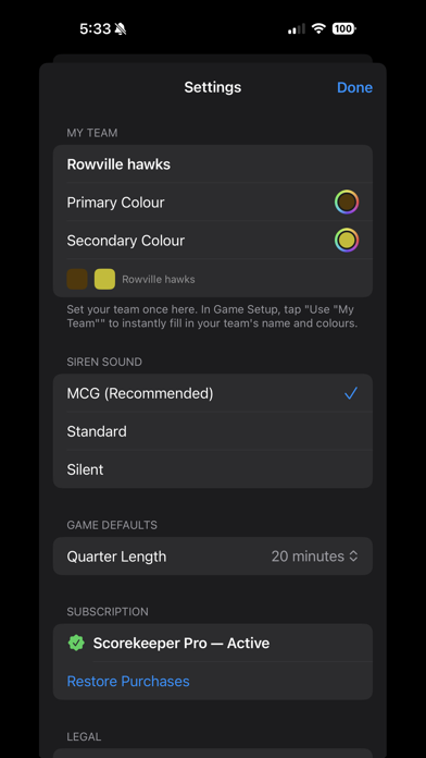ScoreKeeper - Aussie Rules screenshot 3
