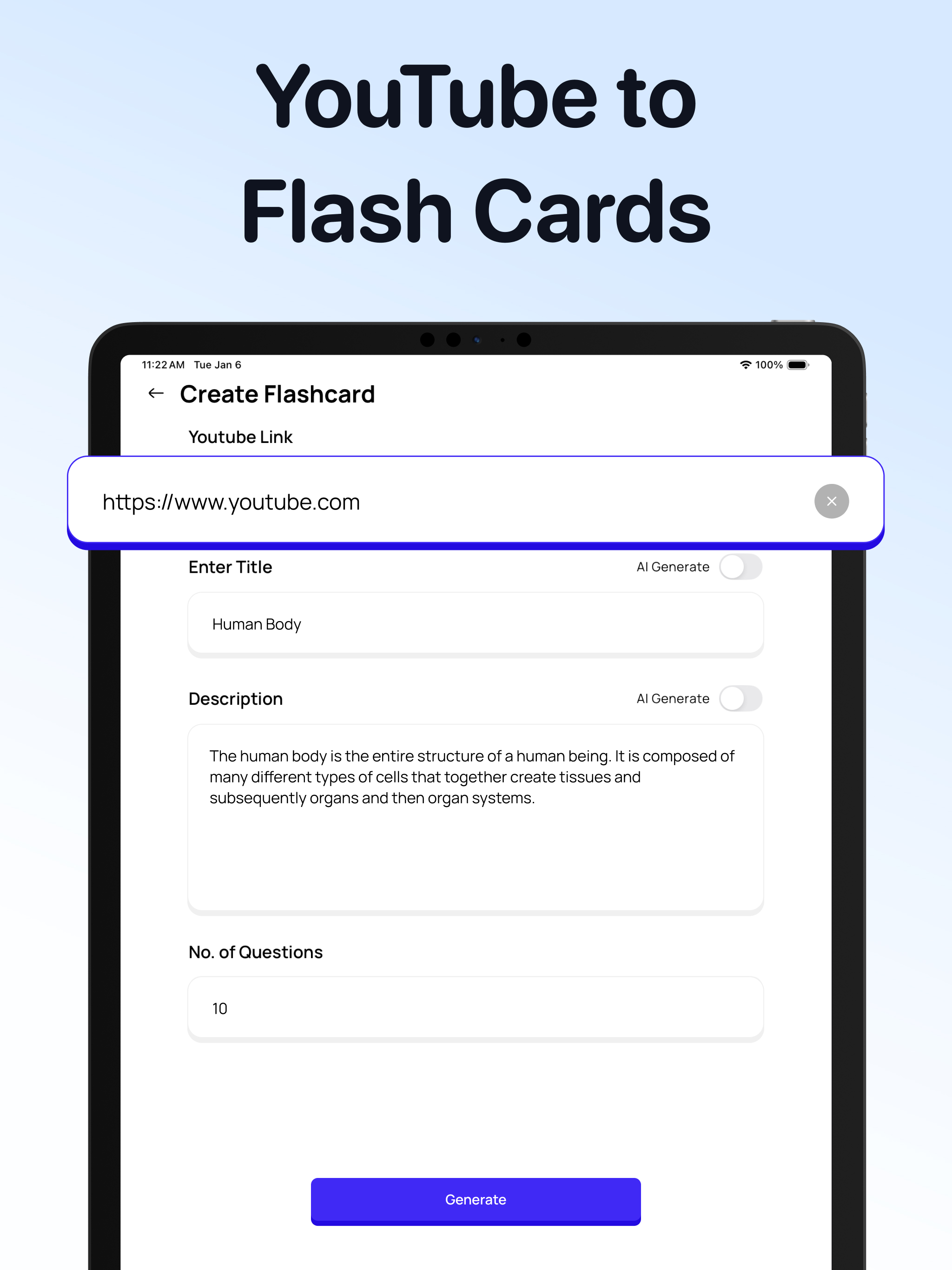 Flashcards Maker AI - Zemli