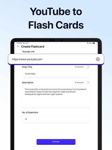 Flashcards Maker AI - Zemli iPad screenshot