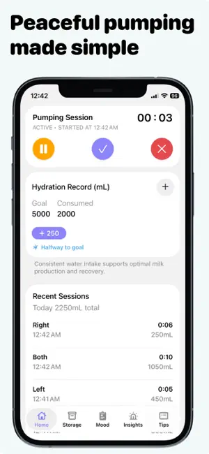 Breast Pump Log & Milk Tracker screenshot 2