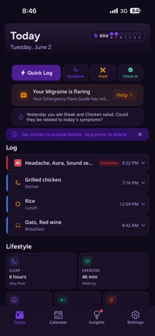 Flarely - Symptom Tracker Screenshot 6 of 8