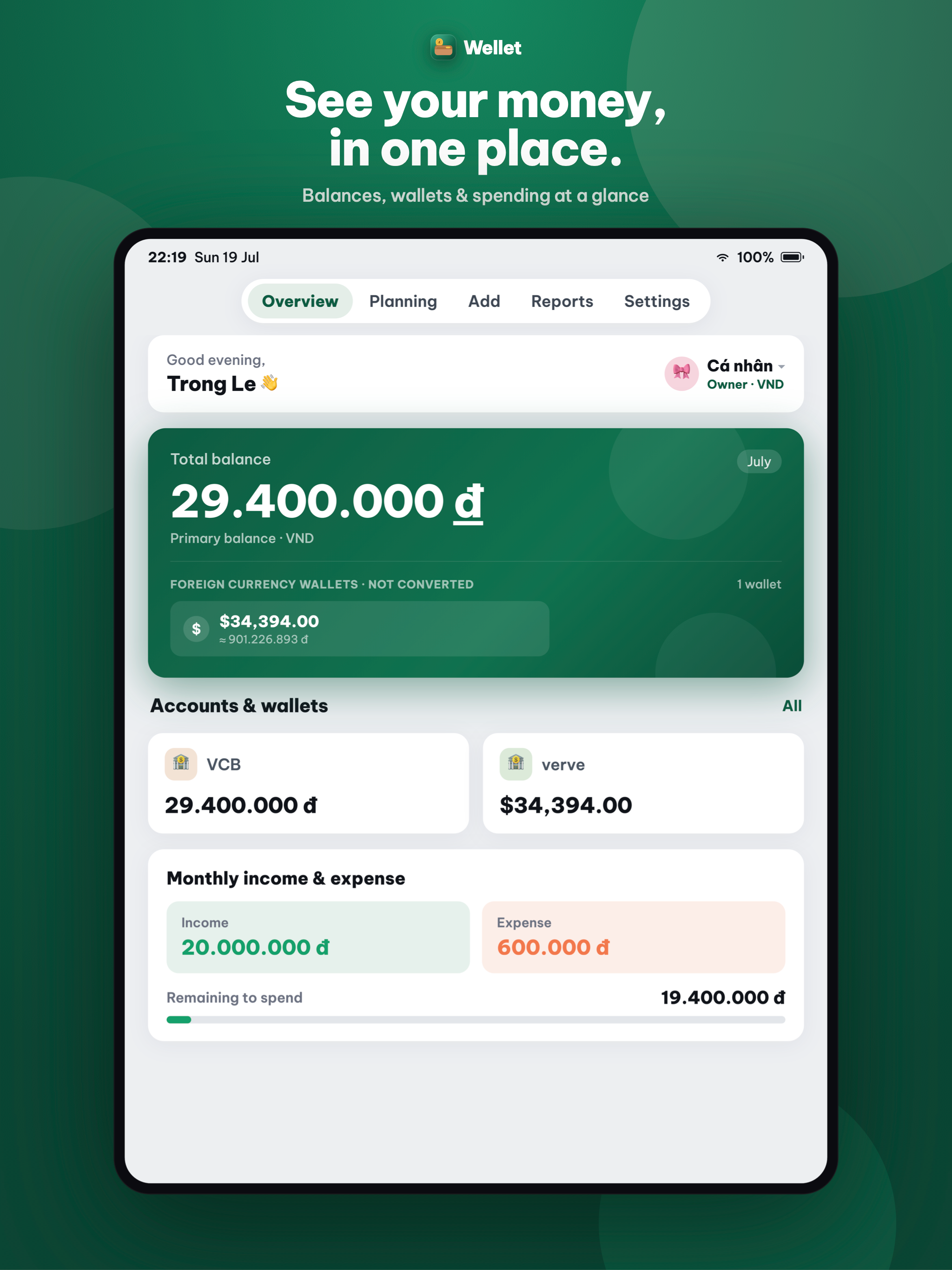 Wellet: Budget & Family Money screenshot 8