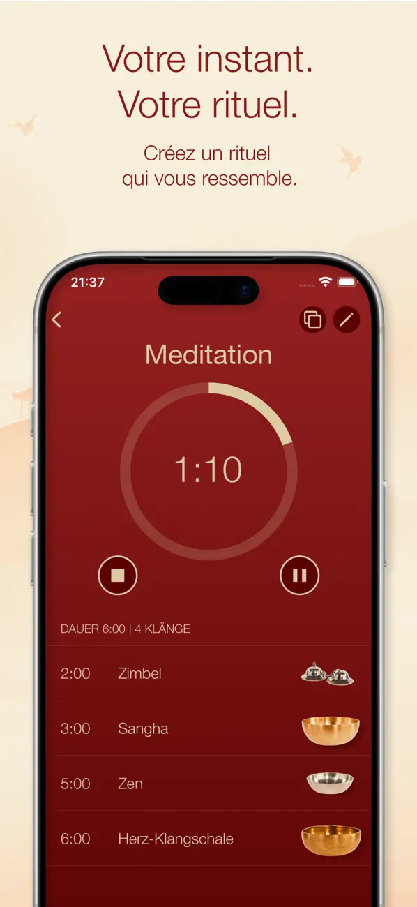 Screenshot #2 pour Méditation Bols Chantants