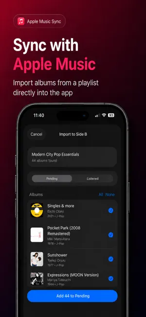 Side B: Music Album Library screenshot 3