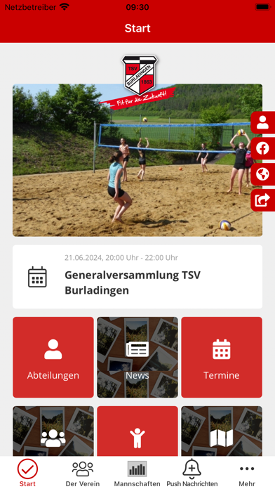 TSV Burladingen 1863 e.V. Screenshot