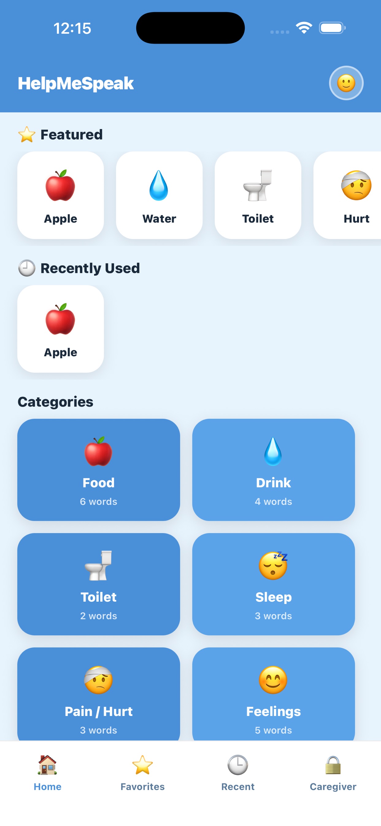 Screenshot 1 of Help Me Speak