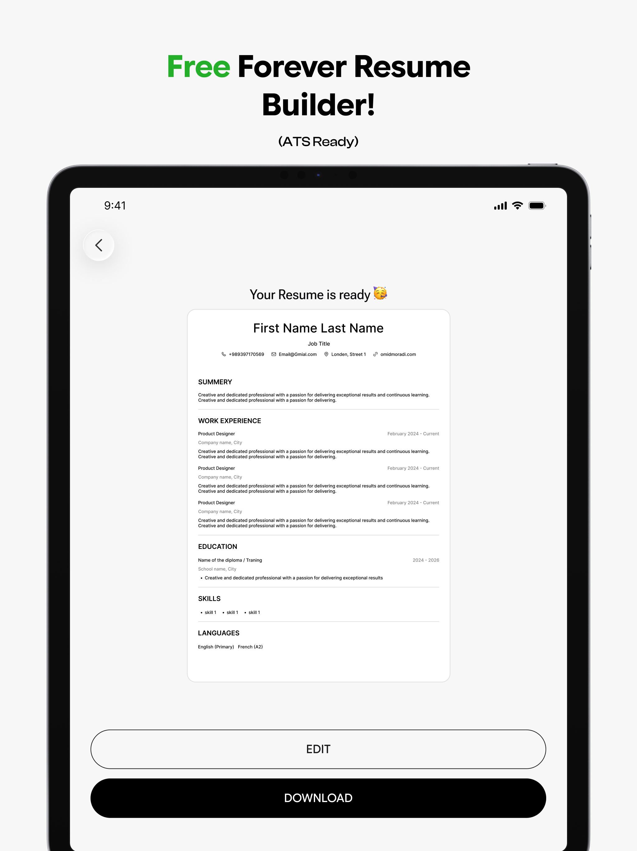 ResumeOK: ATS Resume Builder screenshot 10