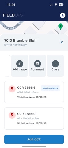 Enumerate FieldOps iPhone screenshot