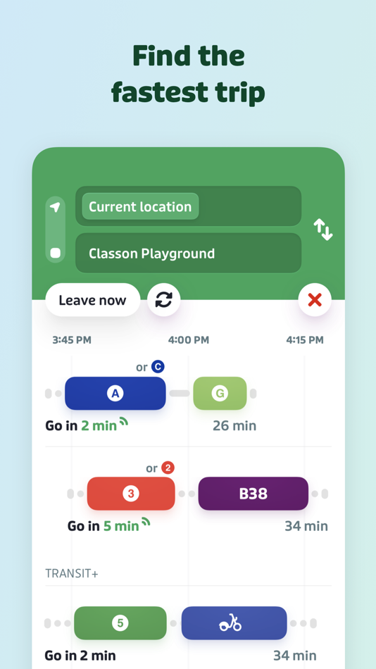 #3. Transit • Subway & Bus Times (iOS) 来自: Transit App, Inc.