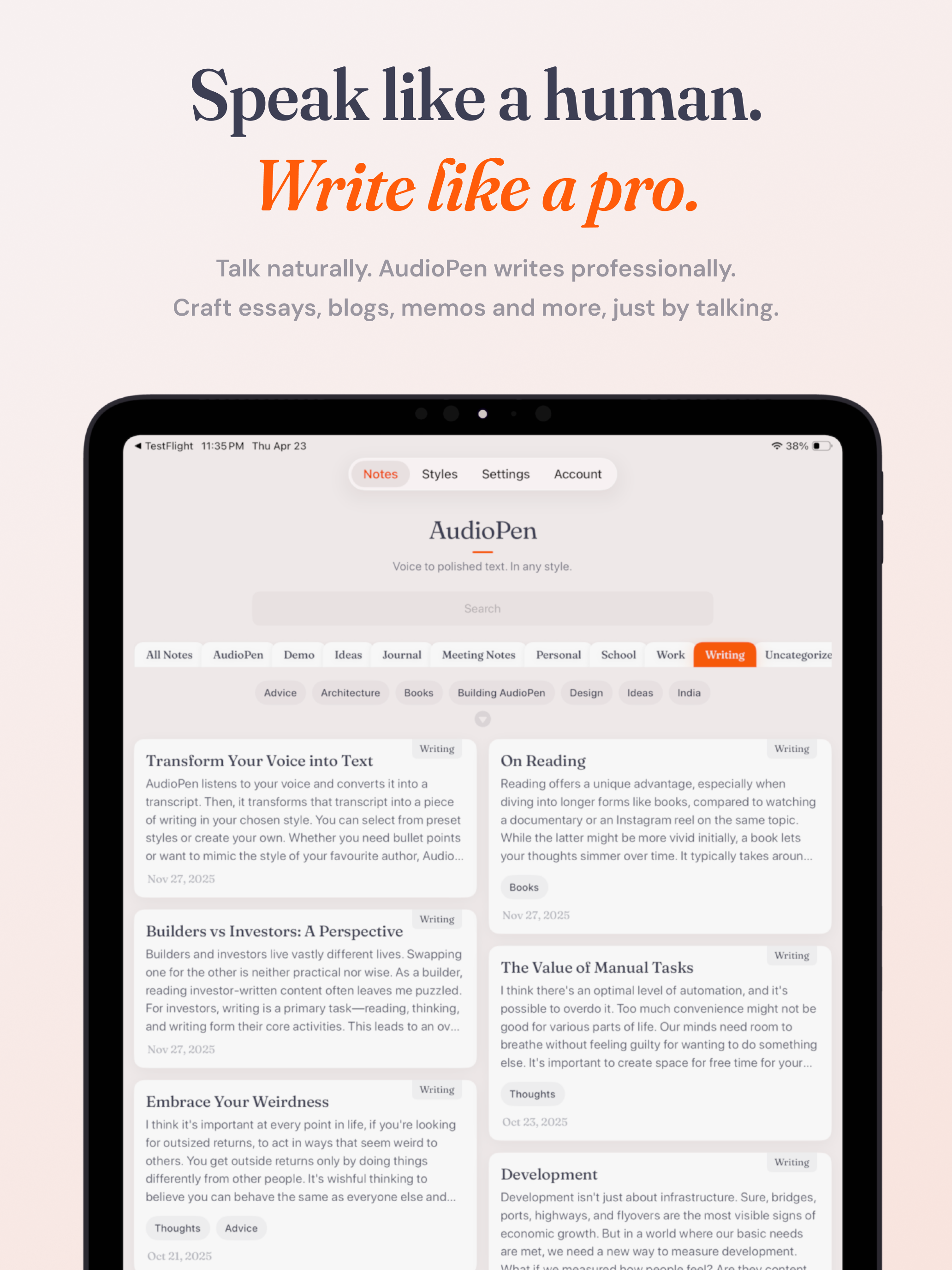 AudioPen: AI Voice to Text screenshot 9