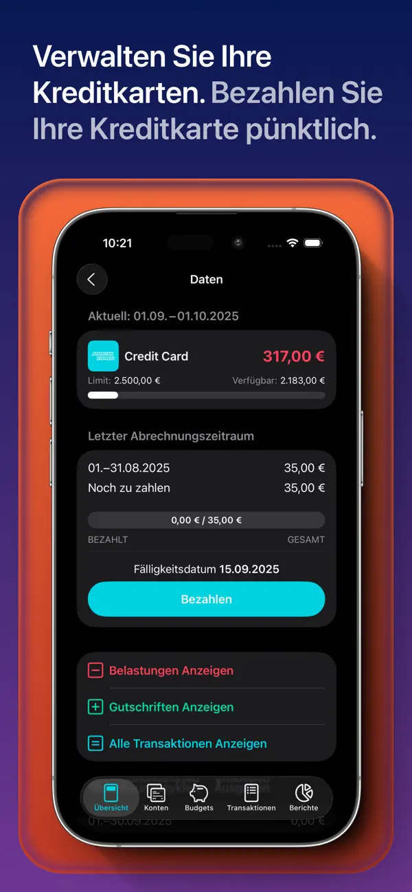 MoneyCoach - Budget & Finance iPhone App Screenshot 9 – Finanzen