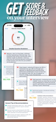 Evalio - AI Interview & CV iPhone screenshot