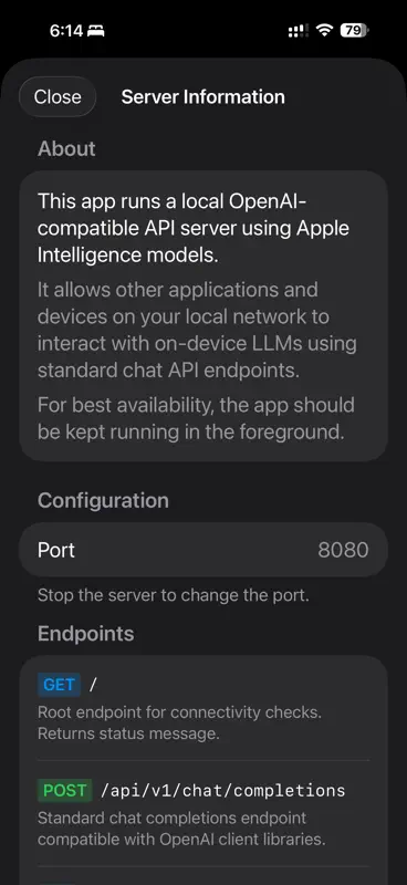 Local LLM Server screenshot 4 of 4