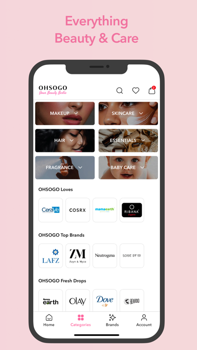 OHSOGO-The Beauty Shopping App Screenshot