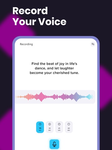 Voice Generator & Voice Clone iPad screenshot