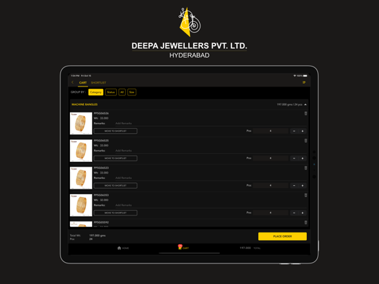 DEEPA JEWELLERS LIMITED iPad screenshot