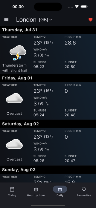 Sol: Weather app Screenshot 3 of 5